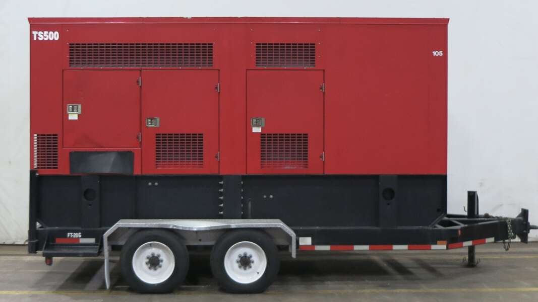 Used Baldor TS500T Rental Grade Diesel Generator, 2595 Hrs EPA Tier 3