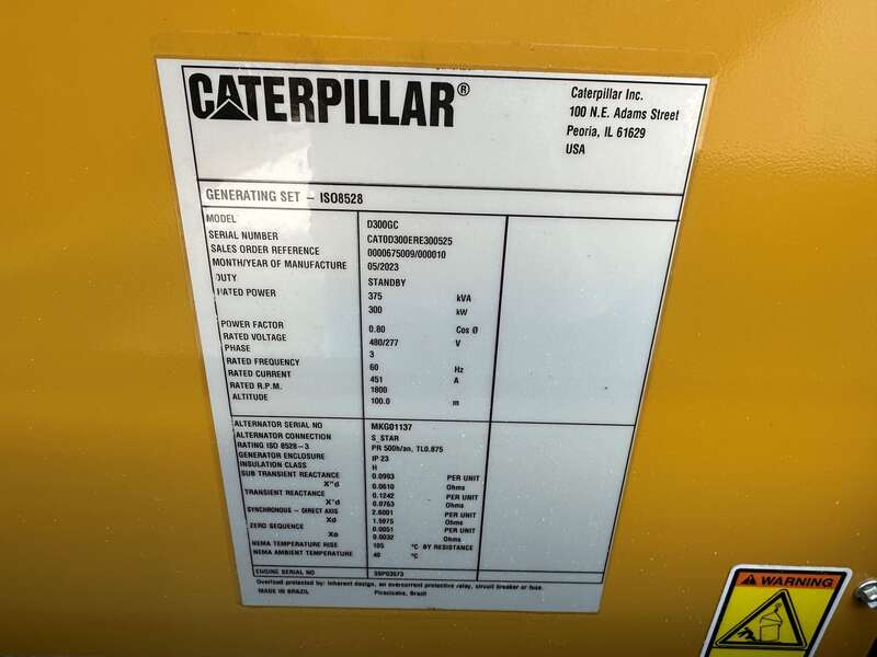 New Caterpillar C9 Diesel Generator 0 Hrs EPA Tier 3