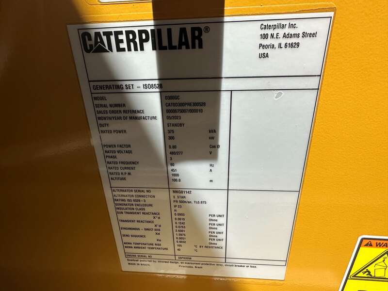 New Caterpillar C9 Diesel Generator 0 Hrs EPA Tier 3
