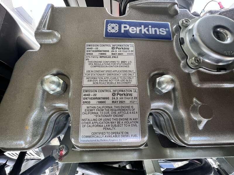 New Triton / Perkins 20 kW Diesel Generator 0 Hrs, EPA Tier 4i
