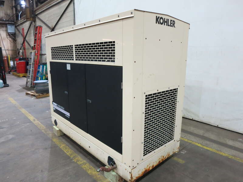 Used Kohler 80RZG Natural Gas/Propane Generator, 350 Hrs