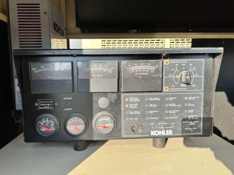 Used Kohler 80RZG Natural Gas/Propane Generator, 350 Hrs