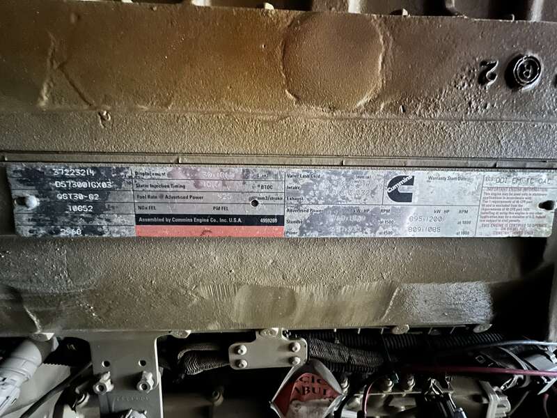 Used Cummins Rental Grade Diesel Generator  907 Hrs