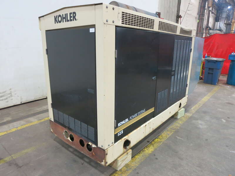 Used Kohler 125RZG Natural Gas / Propane Generator, 526 Hrs