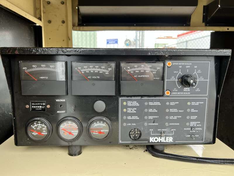 Used Kohler 125RZG Natural Gas / Propane Generator, 526 Hrs