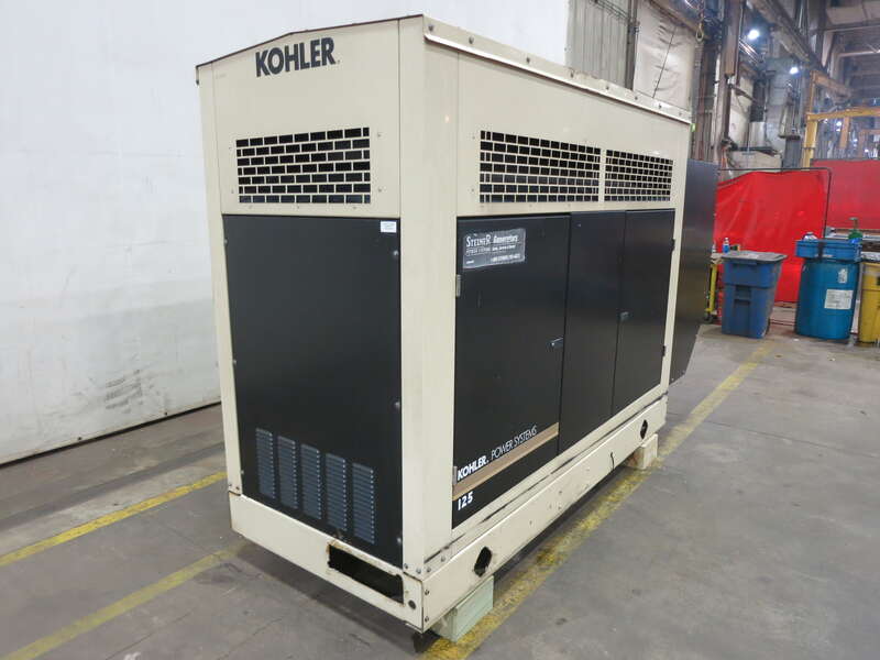 Used Kohler 125REZG Natural Gas / Propane Generator, 535 Hrs