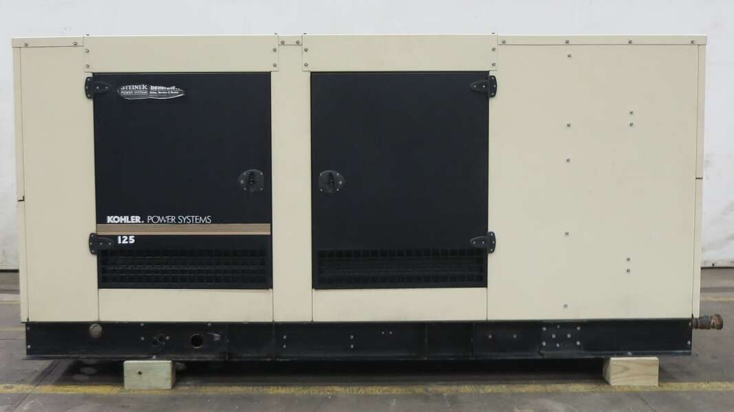 Used Kohler 125REZG Natural Gas / Propane Generator, EPA Certified, 342 Hrs