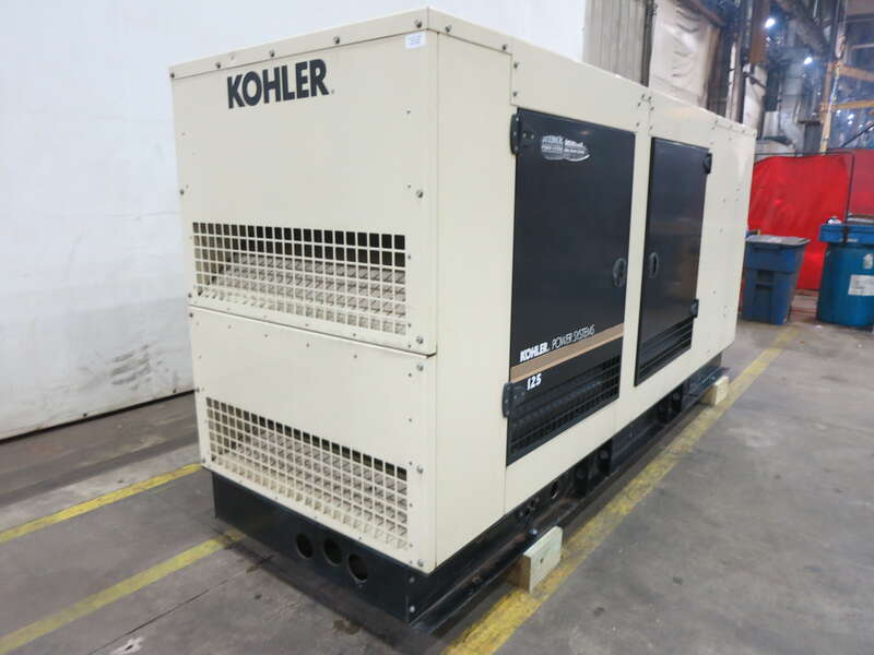 Used Kohler 125REZG Natural Gas / Propane Generator, 361 Hrs