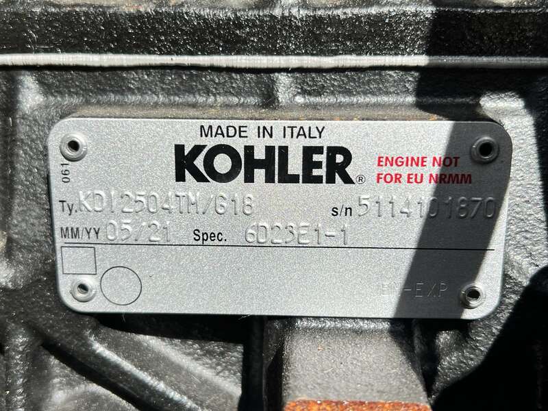 New Kohler 30REOZK Diesel Generator, 0 Hrs, EPA Tier 3, Single Phase