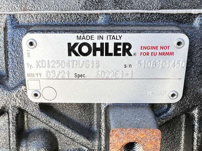 New Kohler 30REOZK Diesel Generator, 0 Hrs, EPA Tier 3, Single Phase