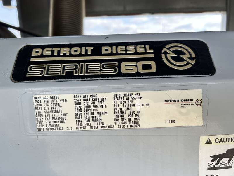Used Detroit Diesel 350DSE Diesel Generator, 231 Hrs
