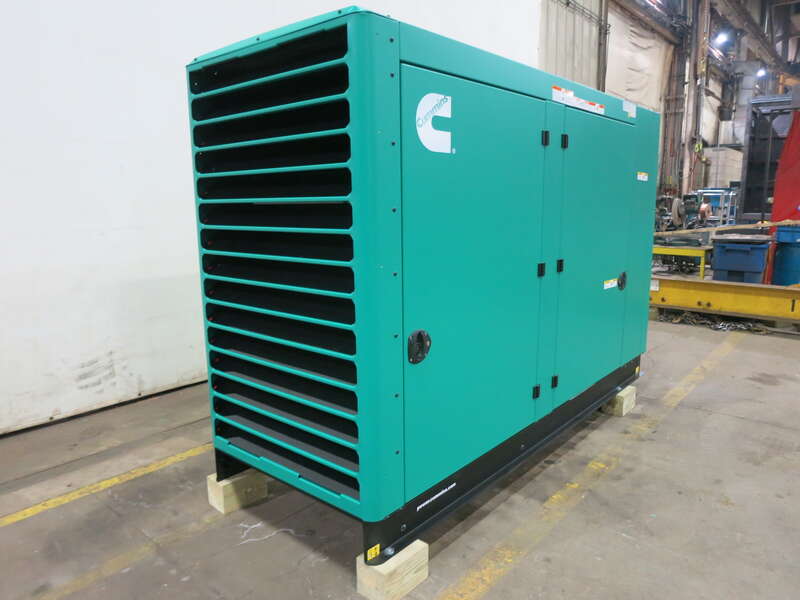 New Cummins C150N6 QSJ8.9G Natural Gas / Propane Generator, EPA Certified