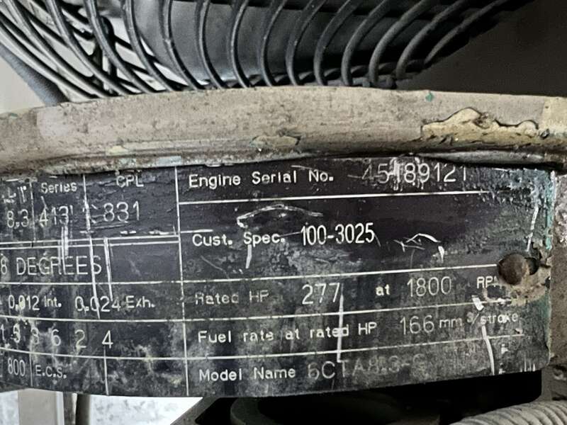 Used Cummins DGFA Diesel Generator, 452 hrs