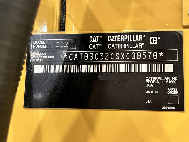 Used Caterpillar C32 Diesel Generator 319 Hrs EPA Tier 1