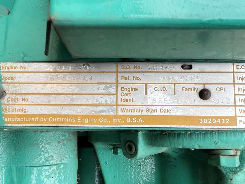 Used Cummins DFBD Diesel Generator, 720 Hrs