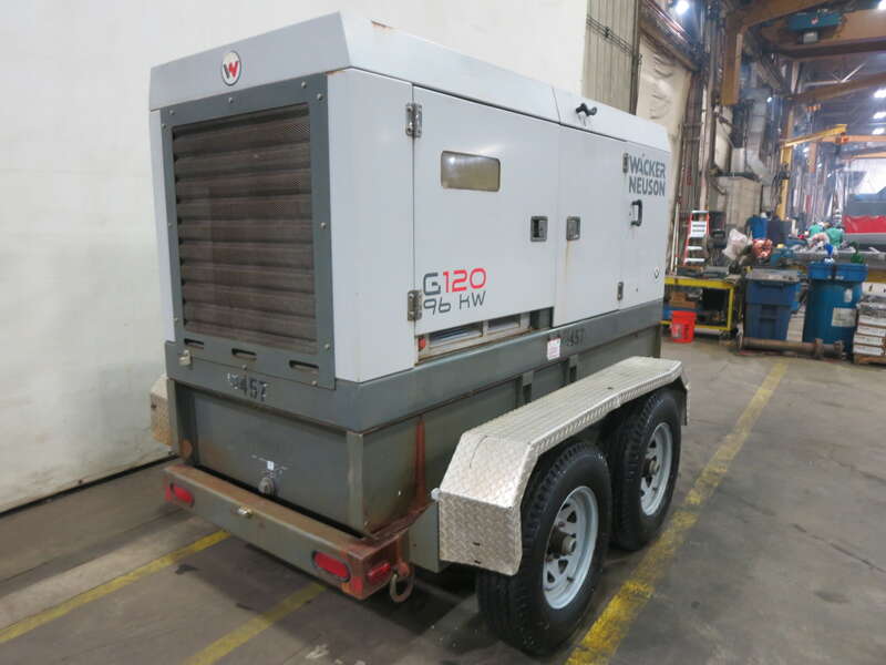 Used Wacker Neuson G120 Rental Grade Diesel Generator, 16130 Hrs, EPA Tier 3 Flex