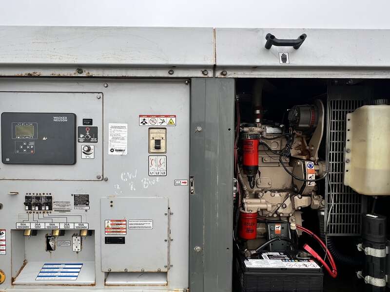 Used Wacker Neuson G120 Rental Grade Diesel Generator, 16130 Hrs, EPA Tier 3 Flex