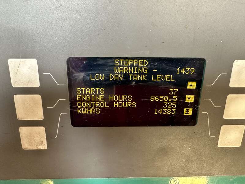 Used Cummins DQFAD Diesel Generator 8650 Hrs, EPA Tier 2