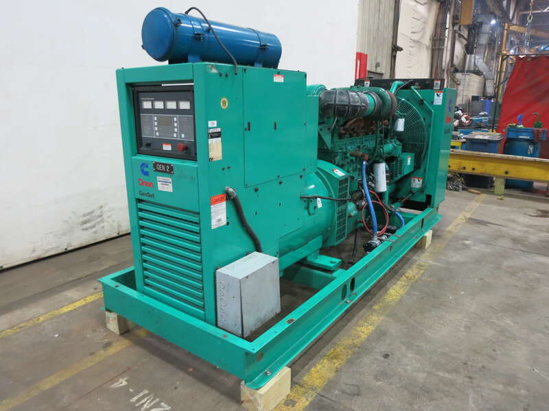 Used Cummins DFCE NTA855-G5 Diesel Generator, 592 Hrs
