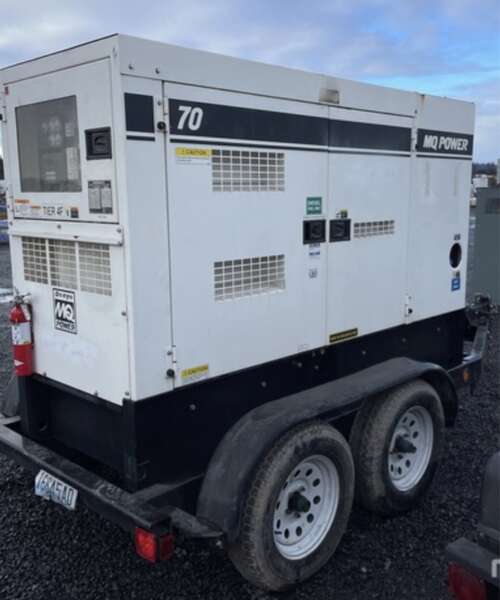 Used Multiquip DCA-70SSIU4F Rental Grade Diesel Generator, 9659 Hrs, EPA Tier 4F