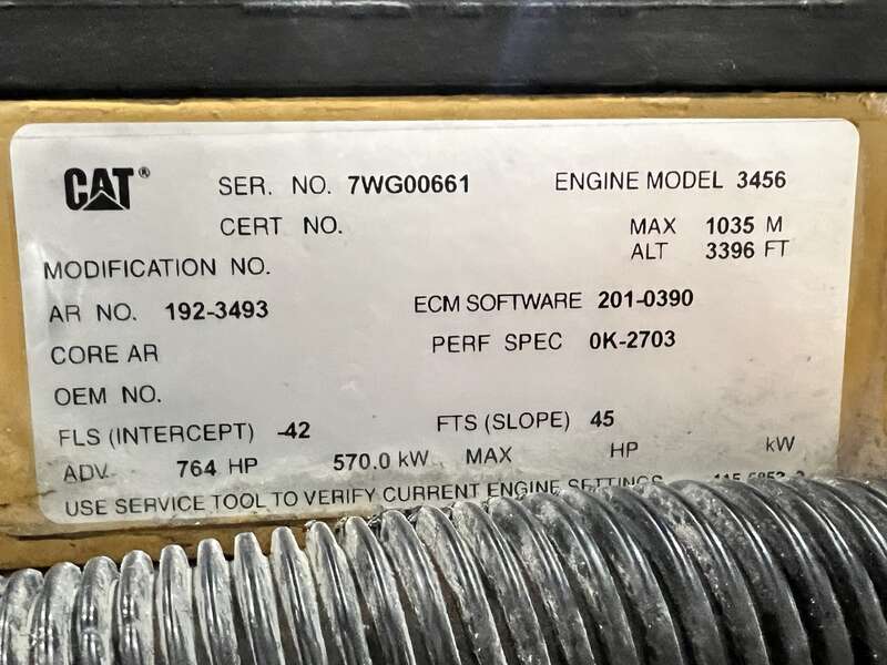 Used Caterpillar 3456 Diesel Generator, 436 Hrs