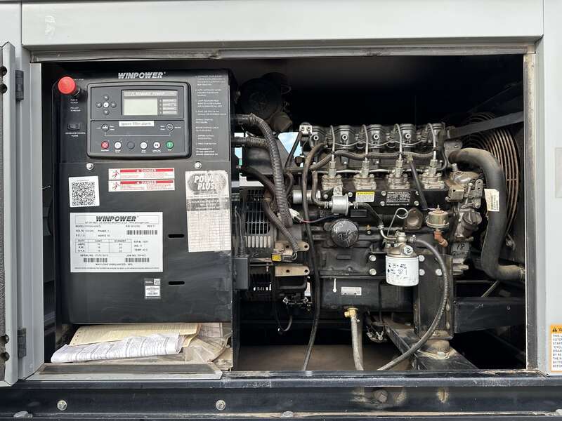 Used Winpower DR20 Isuzu BV-4LE1 Rental Grade Diesel Generator 4561 Hrs EPA Tier 3