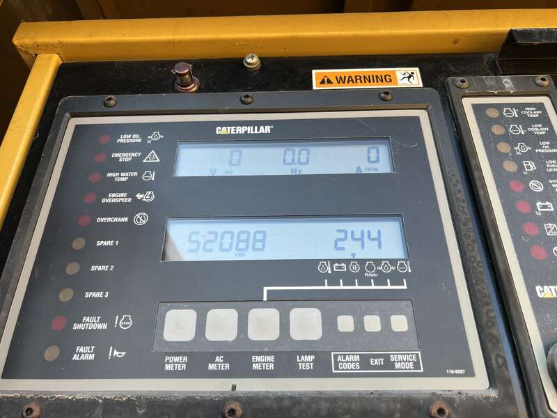 Used Caterpillar 3412 Diesel Generator, 244 Hrs