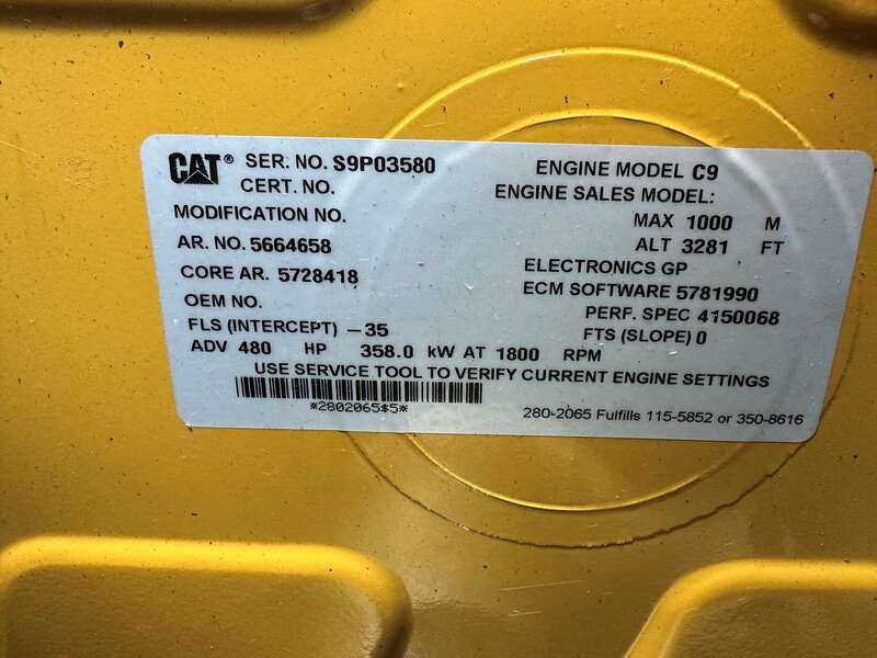 New Caterpillar C9 Diesel Generator 0 Hrs EPA Tier 3