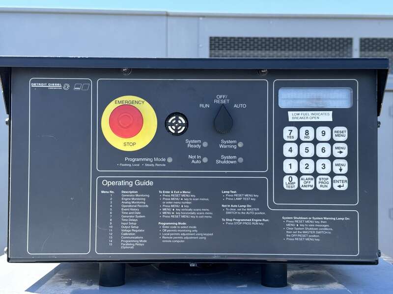 Used Detroit Diesel 125DSEJB John Deere 6068TF250 Diesel Generator, 94 Hrs