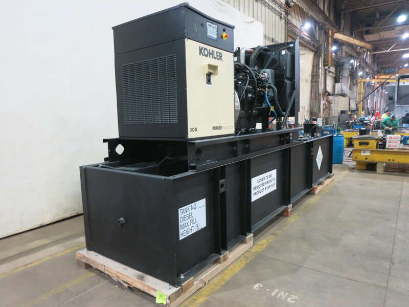 New Kohler 300REOZJ John Deere 6090HFG86 Diesel Generator, 2 Hrs, EPA Tier 3