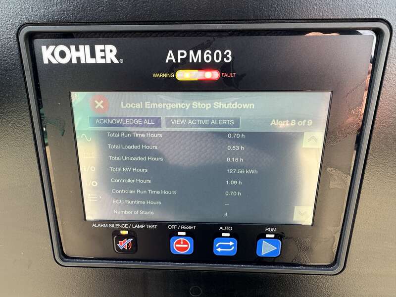 New Kohler 300REOZJ John Deere 6090HFG86 Diesel Generator, 2 Hrs, EPA Tier 3