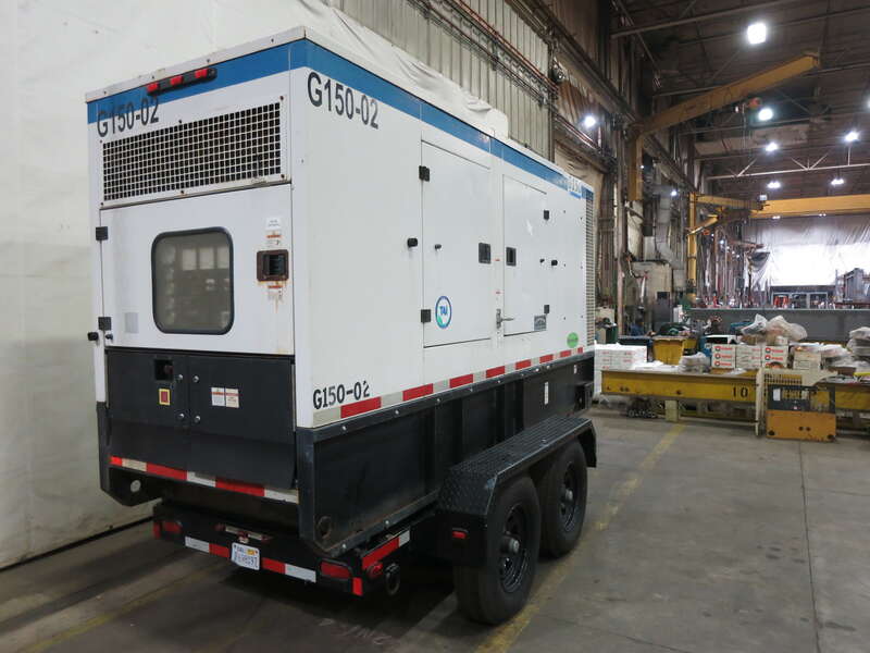 Used Doosan G150 Rental Grade Diesel Generator, 6673 Hrs, EPA Tier 4i