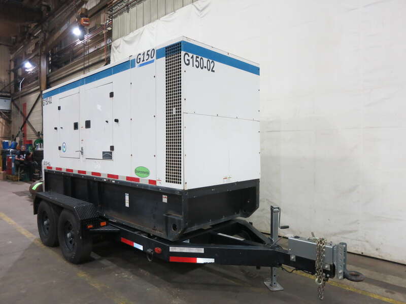 Used Doosan G150 Rental Grade Diesel Generator, 6673 Hrs, EPA Tier 4i