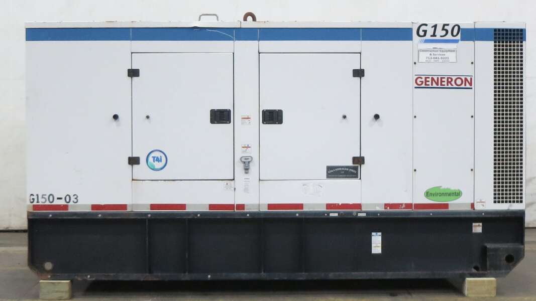 Used Doosan G150 Rental Grade Diesel Generator, 7979 Hrs, EPA Tier 4i