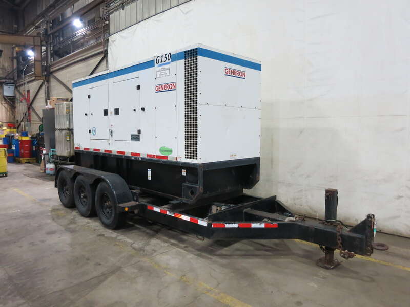 Used Doosan G150 Rental Grade Diesel Generator, 7979 Hrs, EPA Tier 4i 