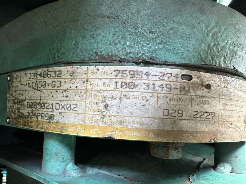 Used Cummins DFLC KTA50-G3 Diesel Generator, 41 Hrs