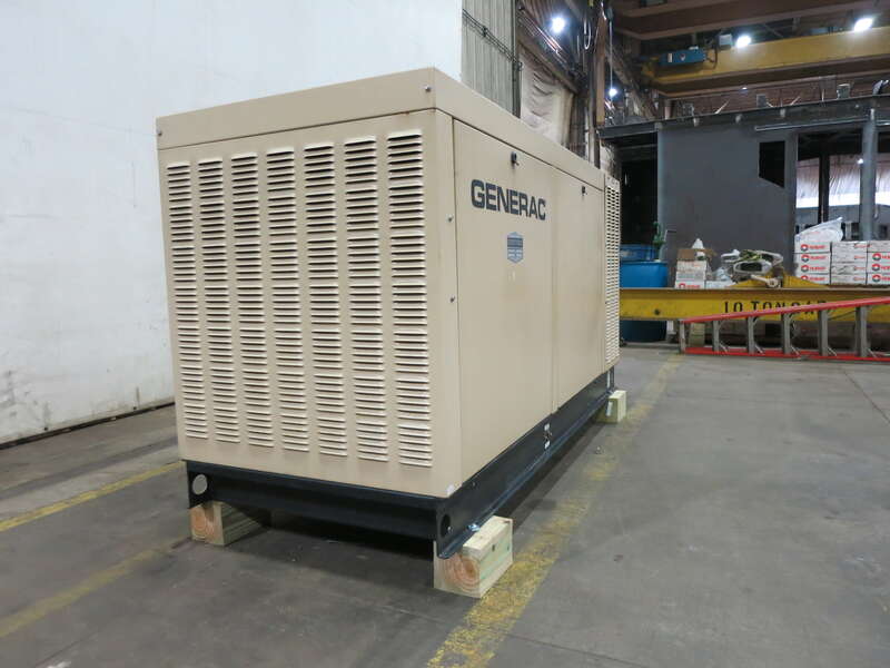 Used Generac QT070 Natural Gas Propane Generator, 423 Hrs