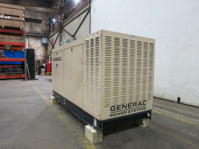 Used Generac QT070 Natural Gas Propane Generator, 423 Hrs