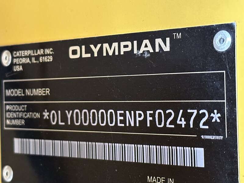 Used Caterpillar D50P3 Diesel Generator 654 Hrs