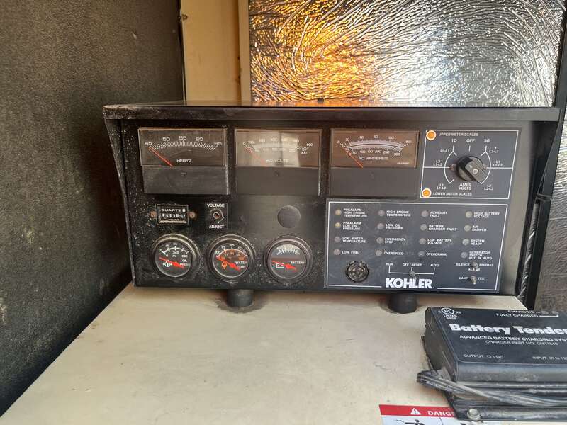 Used Kohler 60REZG Natural Gas / Propane Generator, 556 Hrs