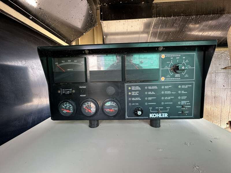 Used Kohler 125RZG Natural Gas Generator, 378 Hrs