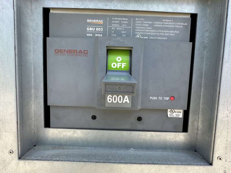 Used Generac QT150 Natural Gas / Propane Generator, 99 Hrs, EPA Certified