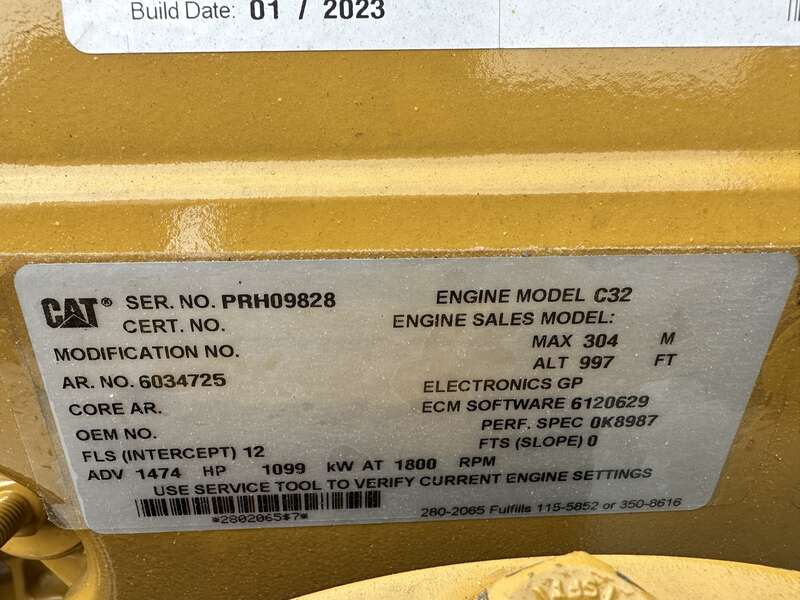 New Caterpillar C32 Diesel Generator 0 Hrs EPA Tier 2