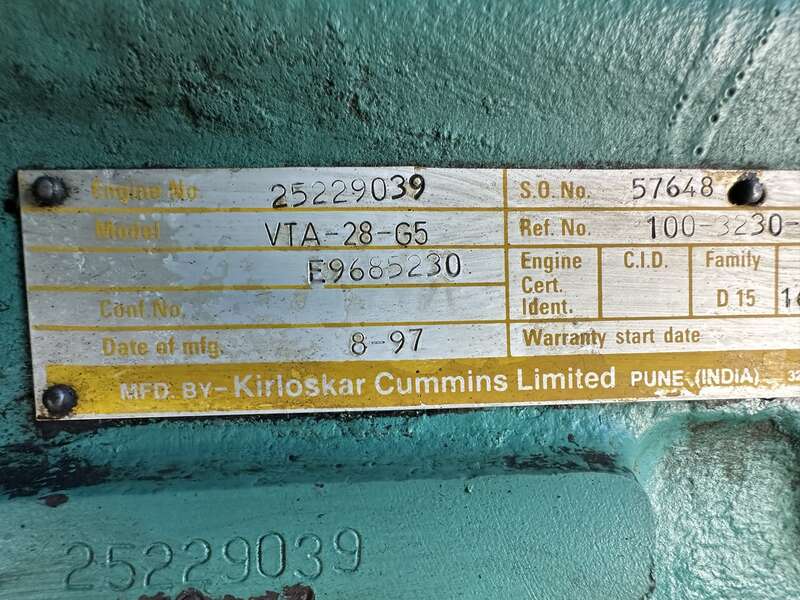 Used Cummins DFGB Diesel Generator, 651 Hrs