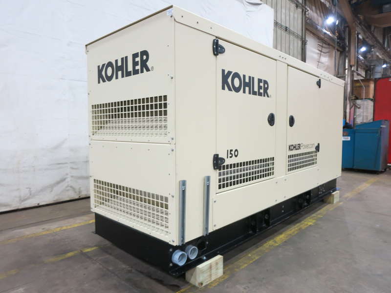 New Kohler KG150 Natural Gas / Propane Generator, 0 Hrs, EPA Certified