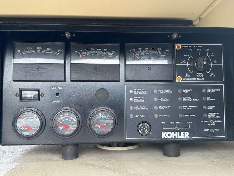 Used Kohler 135ROZJ John Deere 6081TF001 Diesel Generator, 368 Hrs