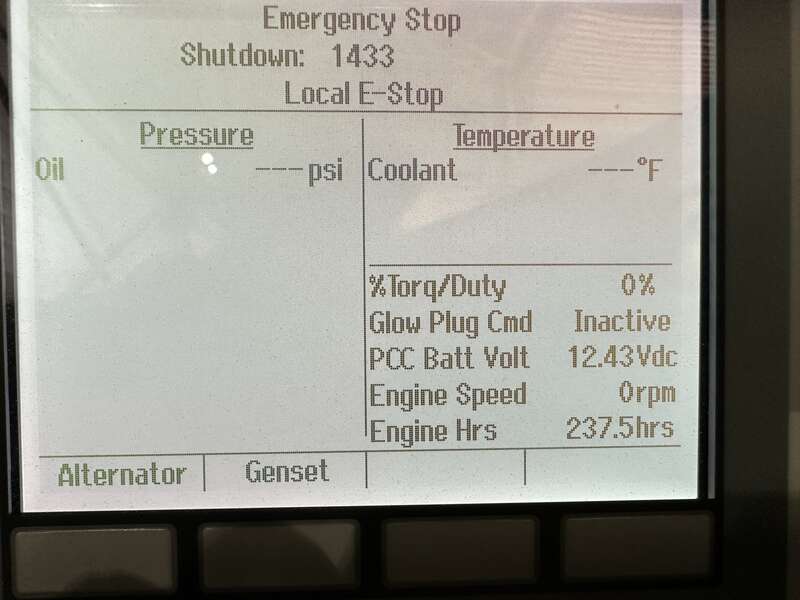 Used Cummins DFAB Diesel Generator, 237 Hrs