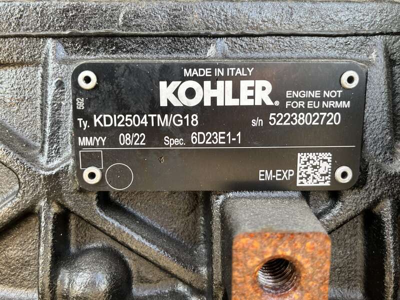 New Kohler 30REOZK Diesel Generator, 0 Hrs, EPA Tier 3, Single Phase