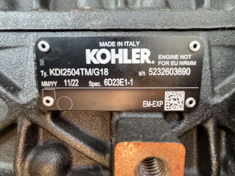 New Kohler 30REOZK Diesel Generator, 0 Hrs, EPA Tier 3, Single Phase