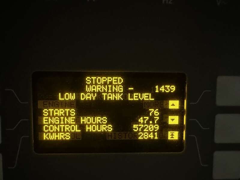 Used Cummins DFEK QSX15-G9 Diesel Generator, 47 Hrs